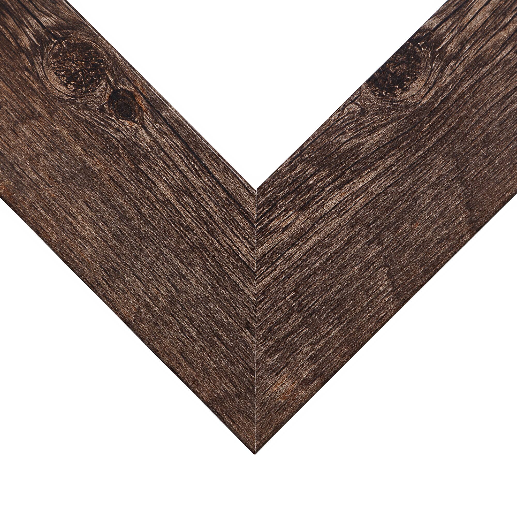 4 Pack Craig Frames American Barn Brown Oak Picture Frame with Mat